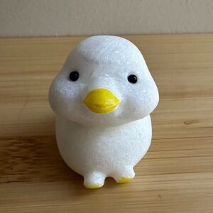 White Jade Duck Crystal Carving